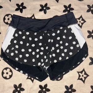 Outdoor Voices Black and White Athletic Shorts